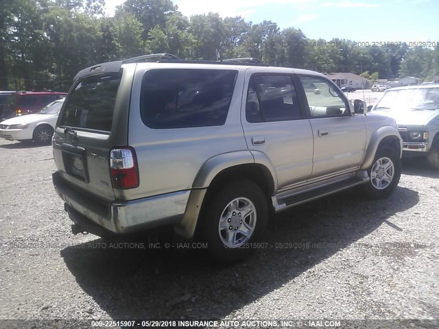 JT3HN86R710357142 - 2001 TOYOTA 4RUNNER SR5 TAN photo 4