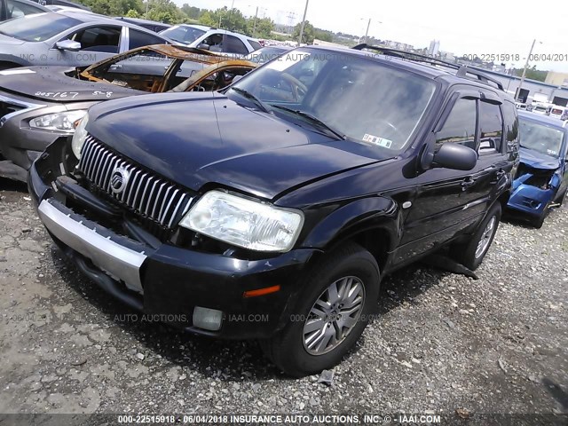 4M2YU91197KJ00447 - 2007 MERCURY MARINER LUXURY BLACK photo 2