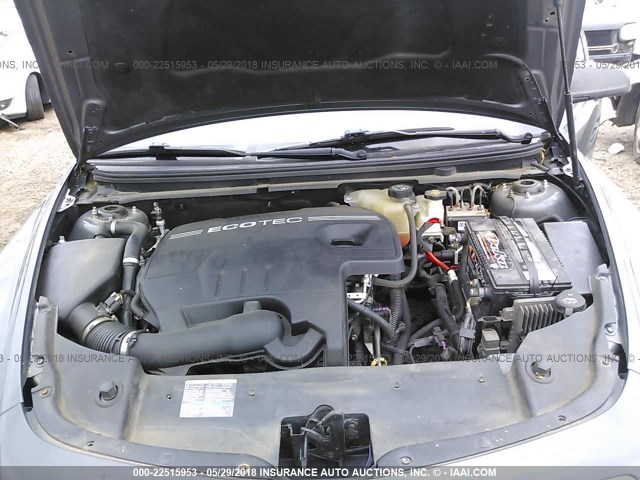 1G1ZG57B09F254544 - 2009 CHEVROLET MALIBU LS Сұр фото 10