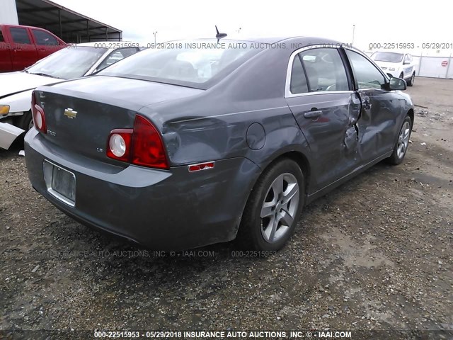 1G1ZG57B09F254544 - 2009 CHEVROLET MALIBU LS Сұр фото 4