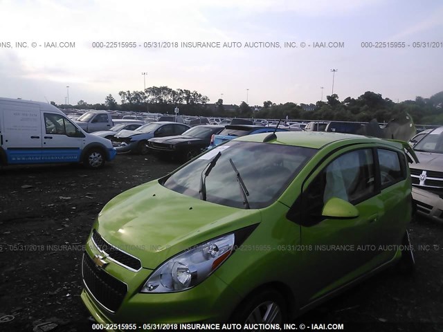 KL8CB6S92FC707493 - 2015 CHEVROLET SPARK LS GREEN photo 2