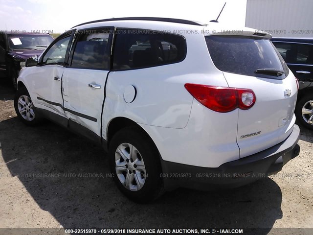 1GNER13D79S157999 - 2009 CHEVROLET TRAVERSE LS WHITE photo 3