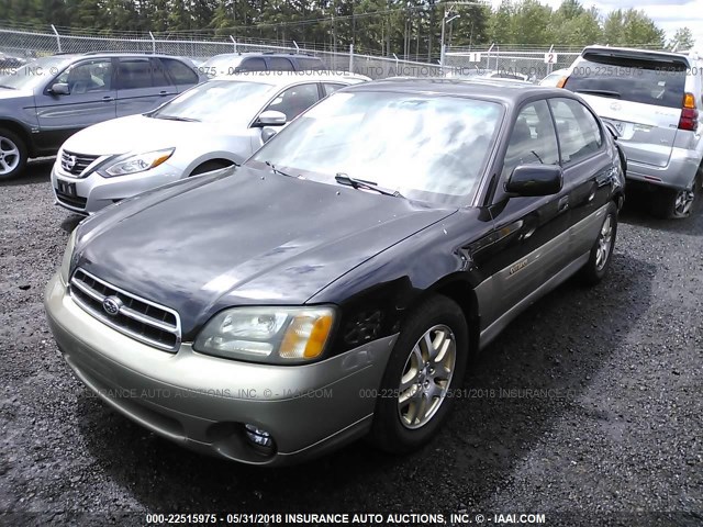 4S3BE686627211509 - 2002 SUBARU LEGACY OUTBACK LIMITED BLACK photo 2