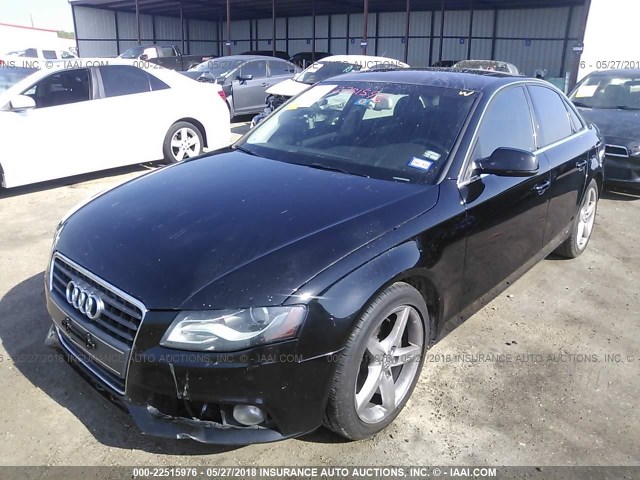 WAUEFAFL1BN008641 - 2011 AUDI A4 PREMIUM PLUS BLACK photo 2