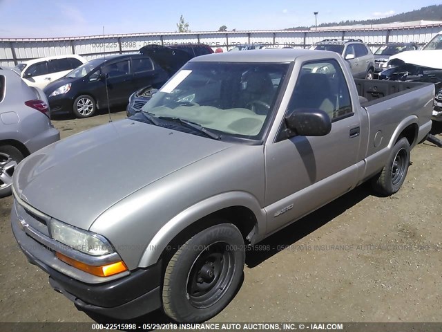 1GCCS145418216374 - 2001 CHEVROLET S TRUCK S10 Qəhvəyi foto 2