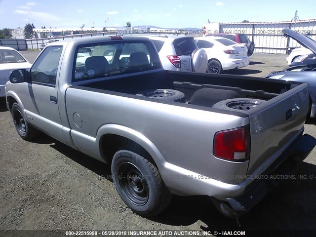 1GCCS145418216374 - 2001 CHEVROLET S TRUCK S10 Qəhvəyi foto 3