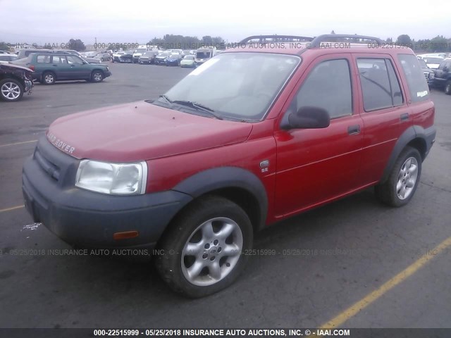 SALNY22262A391427 - 2002 LAND ROVER FREELANDER SE RED photo 2