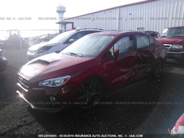 JF1VA1E62G9803006 - 2016 SUBARU WRX PREMIUM RED photo 2