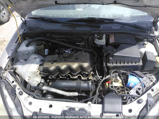 1FAFP33P52W206386 - 2002 FORD FOCUS LX SILVER photo 10