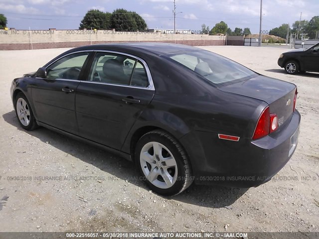 1G1ZA5EU1CF390663 - 2012 CHEVROLET MALIBU LS GRAY photo 3