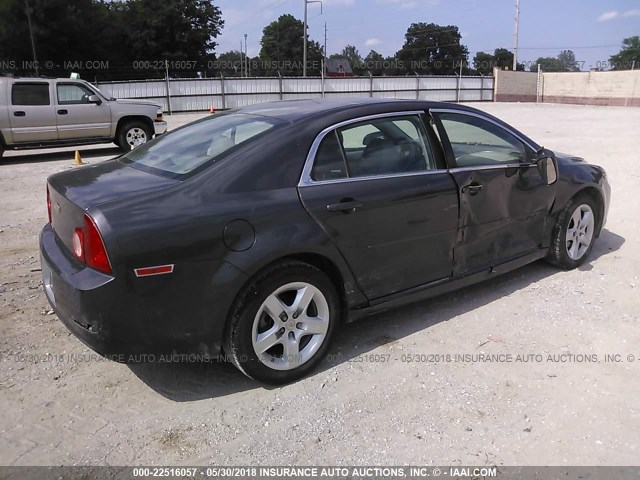 1G1ZA5EU1CF390663 - 2012 CHEVROLET MALIBU LS GRAY photo 4