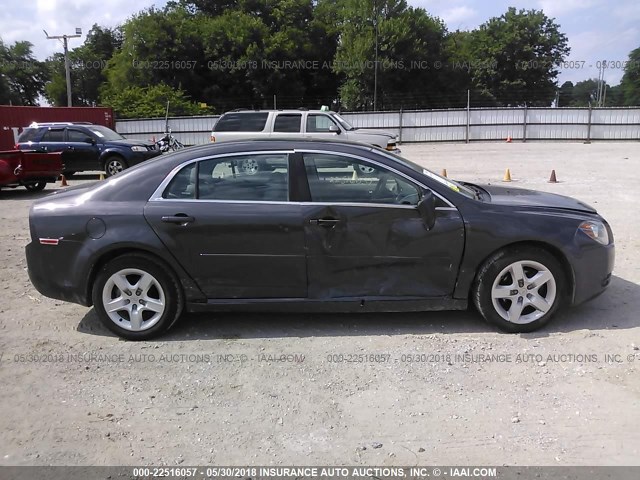 1G1ZA5EU1CF390663 - 2012 CHEVROLET MALIBU LS GRAY photo 6