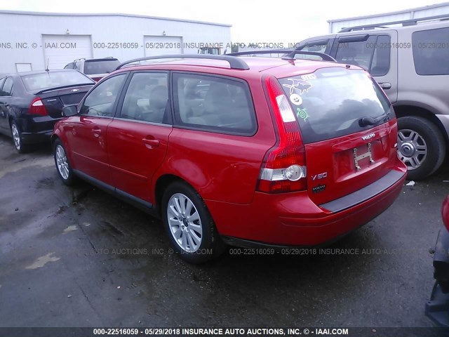 YV1MW382652046395 - 2005 VOLVO V50 2.4I RED photo 3