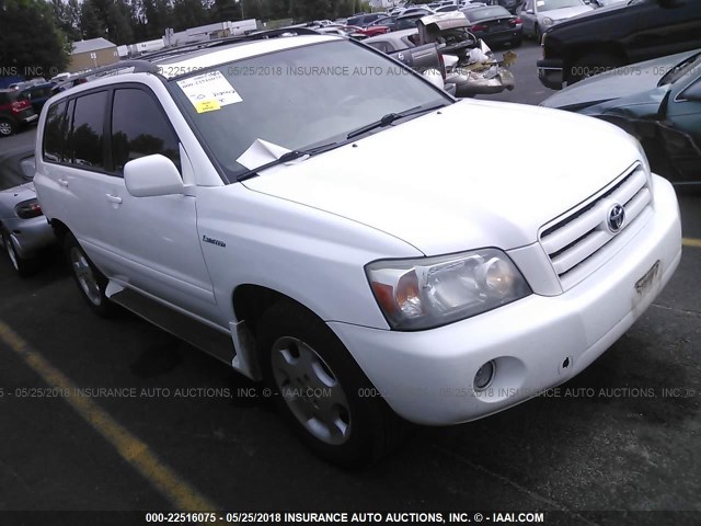 JTEEP21A650080220 - 2005 TOYOTA HIGHLANDER LIMITED WHITE photo 1