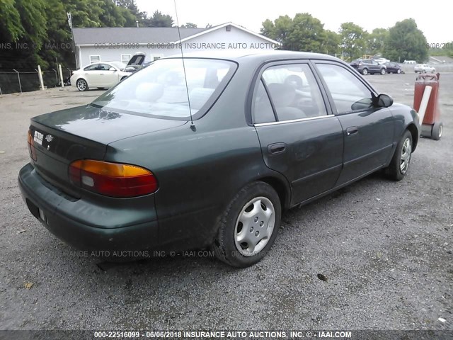 1Y1SK52881Z420097 - 2001 CHEVROLET GEO PRIZM LSI მწვანე ფოტო 4