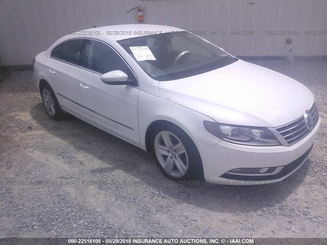 WVWBP7AN7DE567838 - 2013 VOLKSWAGEN CC SPORT WHITE photo 1