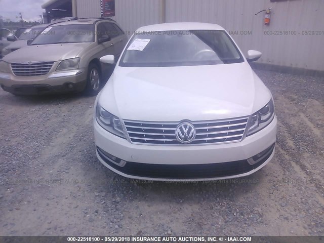 WVWBP7AN7DE567838 - 2013 VOLKSWAGEN CC SPORT WHITE photo 6