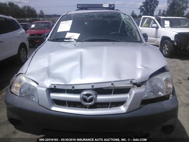 4F2YZ02Z56KM18376 - 2006 MAZDA TRIBUTE I SILVER photo 6