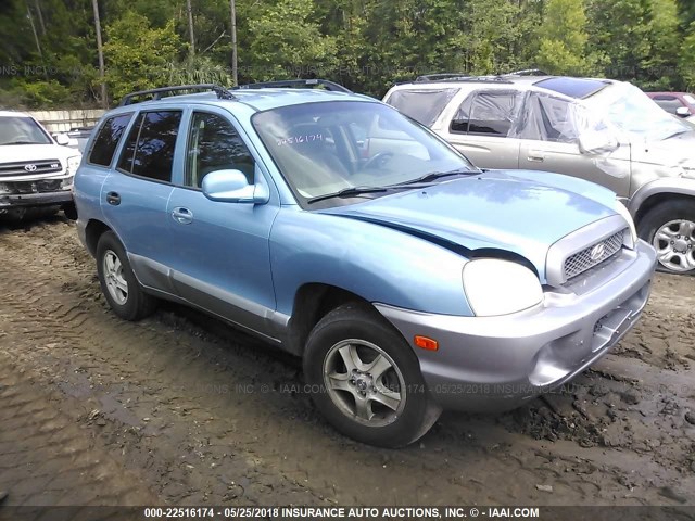 KM8SC73D83U541975 - 2003 HYUNDAI SANTA FE GLS/LX Light Blue photo 1