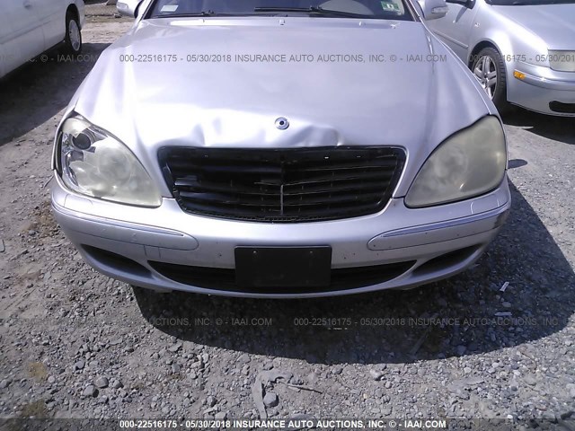 WDBNG70J23A327158 - 2003 MERCEDES-BENZ S 430 SILVER photo 6