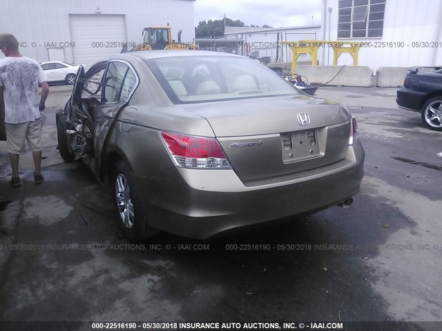 1HGCP26409A179678 - 2009 HONDA ACCORD LXP GOLD photo 3