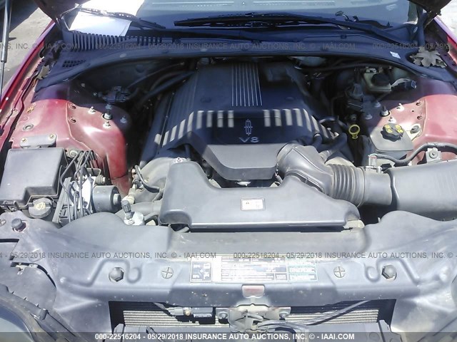 1LNHM87A34Y660959 - 2004 LINCOLN LS BURGUNDY photo 10
