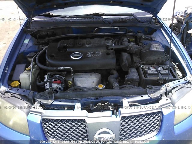 3N1AB51D85L476667 - 2005 NISSAN SENTRA SE-R SPEC V BLUE photo 10