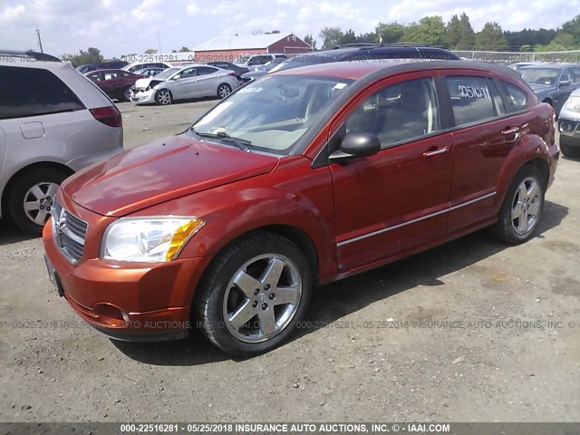 1B3HE78K37D257435 - 2007 DODGE CALIBER R/T ORANGE photo 2