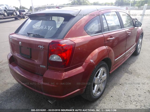 1B3HE78K37D257435 - 2007 DODGE CALIBER R/T ORANGE photo 4