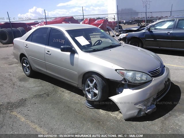 4T1BE32K35U415657 - 2005 TOYOTA CAMRY LE/XLE/SE ოქროსფერი ფოტო 1