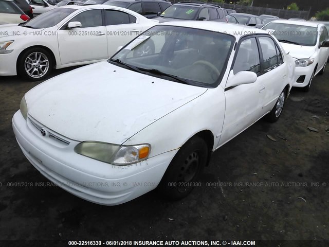 2T1BR18E7WC013007 - 1998 TOYOTA COROLLA VE/CE/LE WHITE photo 2