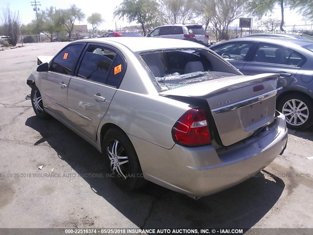 1G1ZT51F76F184964 - 2006 CHEVROLET MALIBU LT GOLD photo 3