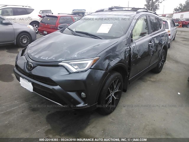 JTMNFREV3HD097616 - 2017 TOYOTA RAV4 SE BLACK photo 2