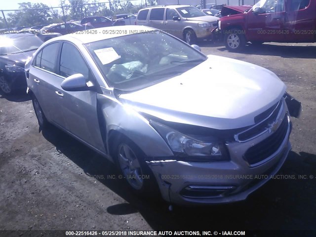 1G1PC5SB9F7206038 - 2015 CHEVROLET CRUZE LT SILVER photo 1