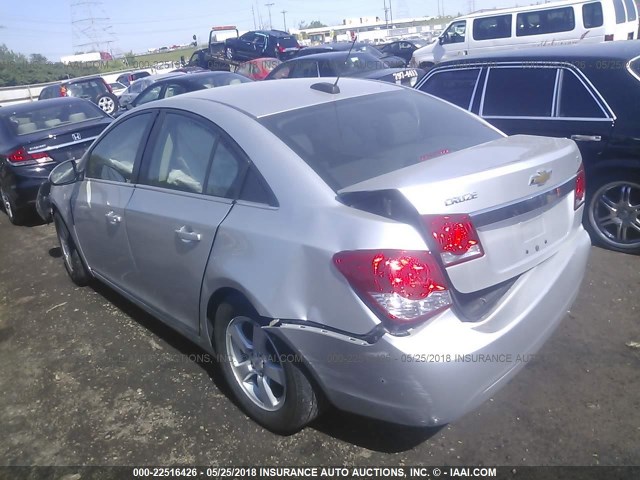 1G1PC5SB9F7206038 - 2015 CHEVROLET CRUZE LT SILVER photo 3