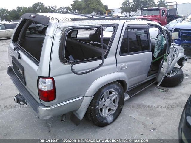 JT3GN86R610205011 - 2001 TOYOTA 4RUNNER SR5 GRAY photo 4