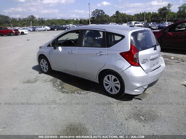 3N1CE2CP3HL380892 - 2017 NISSAN VERSA NOTE S/S PLUS/SV/SL/SR SILVER photo 3