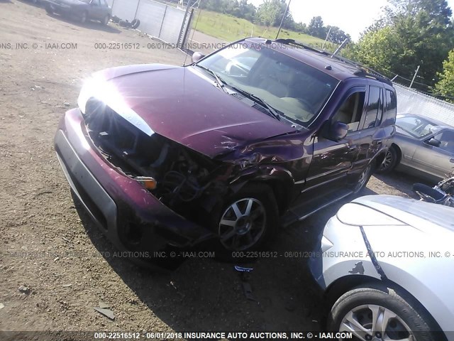 5GADS13S442428597 - 2004 BUICK RAINIER CXL MAROON photo 2