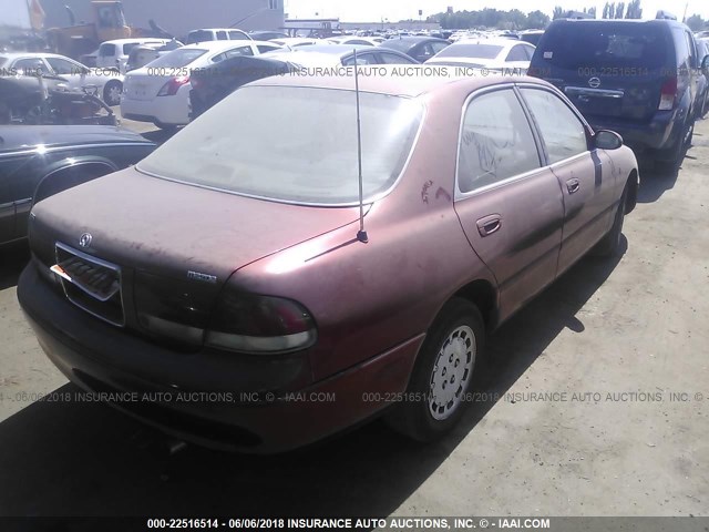 1YVGE22C0T5572268 - 1996 MAZDA 626 DX/LX MAROON photo 4