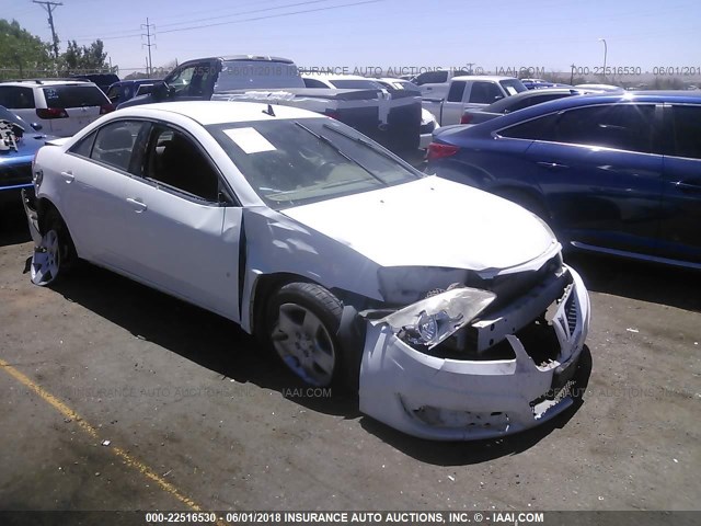 1G2ZJ57B394245359 - 2009 PONTIAC G6 WHITE photo 1