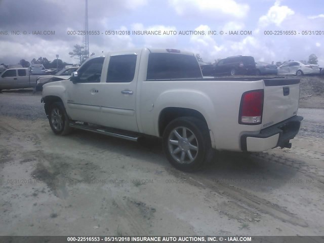 3GTP1XE25CG307159 - 2012 GMC SIERRA C1500 DENALI WHITE photo 3