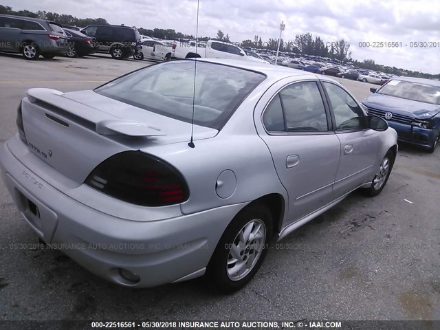 1G2NF52E83C272944 - 2003 PONTIAC GRAND AM SE1 SILVER photo 4