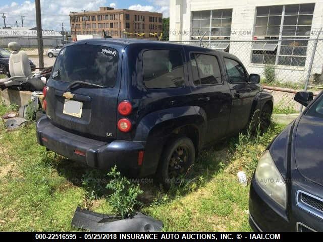 3GNDA13D48S559565 - 2008 CHEVROLET HHR LS BLUE photo 4