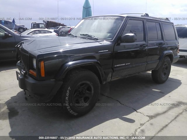 1J4FF68S5XL528220 - 1999 JEEP CHEROKEE SPORT/CLASSIC შავი ფოტო 2