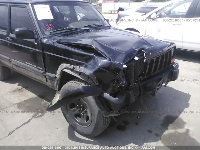 1J4FF68S5XL528220 - 1999 JEEP CHEROKEE SPORT/CLASSIC შავი ფოტო 6