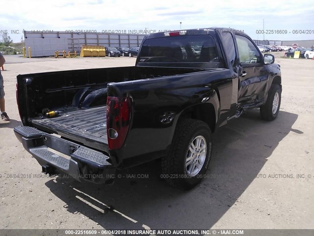 1GCJTCFE1C8135932 - 2012 CHEVROLET COLORADO LT BLACK photo 4