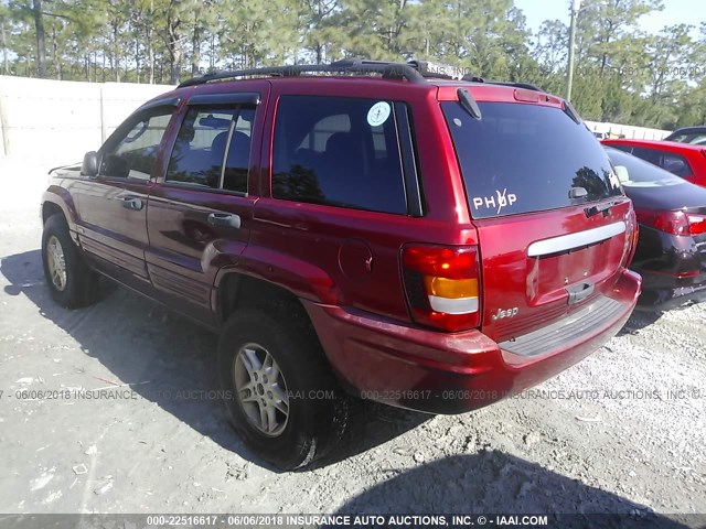 1J4GX48S44C187572 - 2004 JEEP GRAND CHEROKEE LAREDO/COLUMBIA/FREEDOM 红色 照片 3