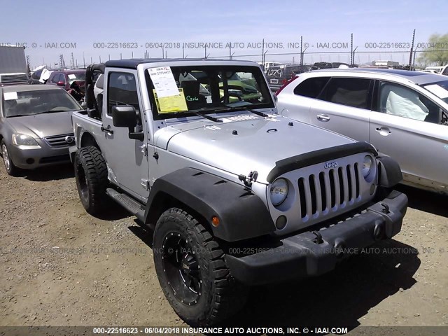 1J4FA54198L556965 - 2008 JEEP WRANGLER SAHARA SILVER photo 1