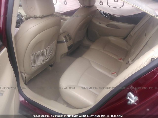 1G4GE5EV5AF173511 - 2010 BUICK LACROSSE CXS RED photo 8