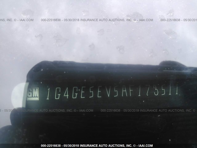 1G4GE5EV5AF173511 - 2010 BUICK LACROSSE CXS RED photo 9